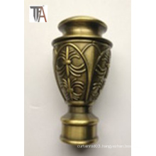 Vase Shape Aluminium Material Curtain Cap